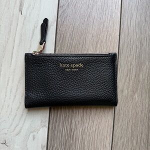 Kate Spade Black Pebbled Leather Pouch
